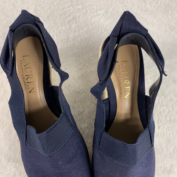 Lauren by Ralph Lauren Women's Helma Espadrilles Wedge Sandals Size 5.5 - Picture 7 of 8